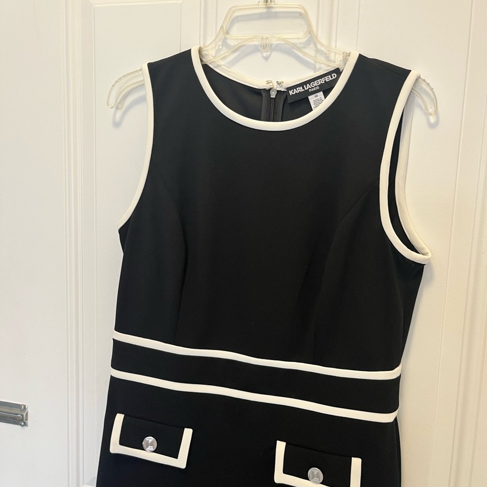 Karl Lagerfeld Black and White Dress - Picture 3 of 5